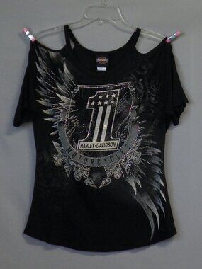 Harley Davidson Cold Shoulder Top